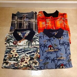 Hawiian Polo Shirt Lot Large